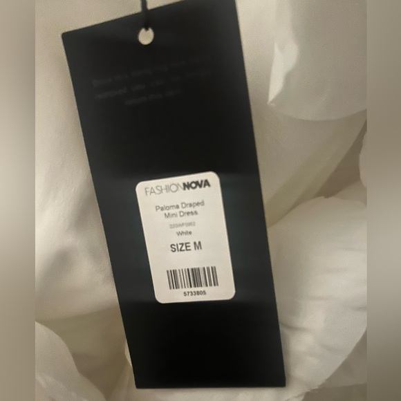 White floral Dress with train - Picture 5 of 6